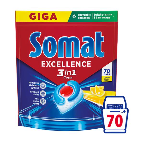 Somat Excellence 3in1 Lemon Fresh kapsle do myčky