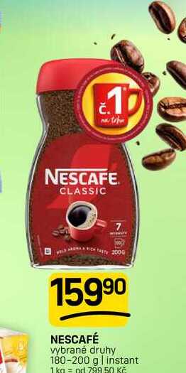 NESCAFÉ vybrané druhy 180-200 g | instant