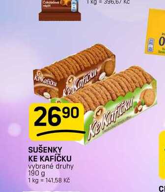 SUŠENKY KE KAFÍČKU vybrané druhy 190 g