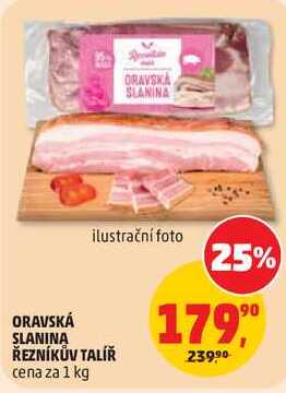 ORAVSKÁ SLANINA ŘEZNÍKŮV TALÍŘ, 1 kg