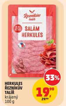 HERKULES ŘEZNÍKŮV TALÍŘ krájený, 100 g