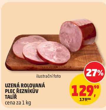 UZENÁ ROLOVANÁ PLEC ŘEZNÍKŮV TALÍŘ, 1 kg