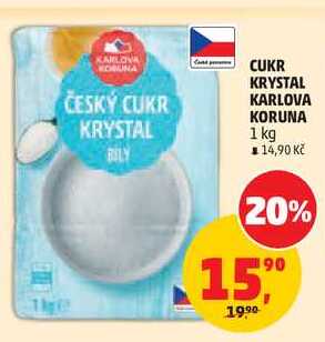 CUKR KRYSTAL KARLOVA KORUNA, 1 kg