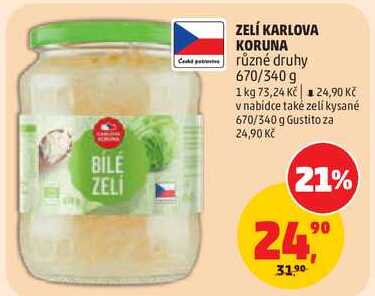 ZELÍ KARLOVA KORUNA různé druhy, 670/340 g 