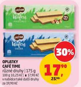 OPLATKY CAFÉ TIME různé druhy, 175 g