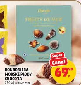 BONBONIÉRA MOŘSKÉ PLODY CHOCO'LA, 250 g  