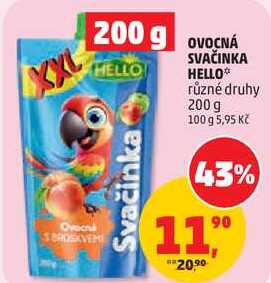 HELLO OVOCNÁ SVAČINKA různé druhy, 200 g