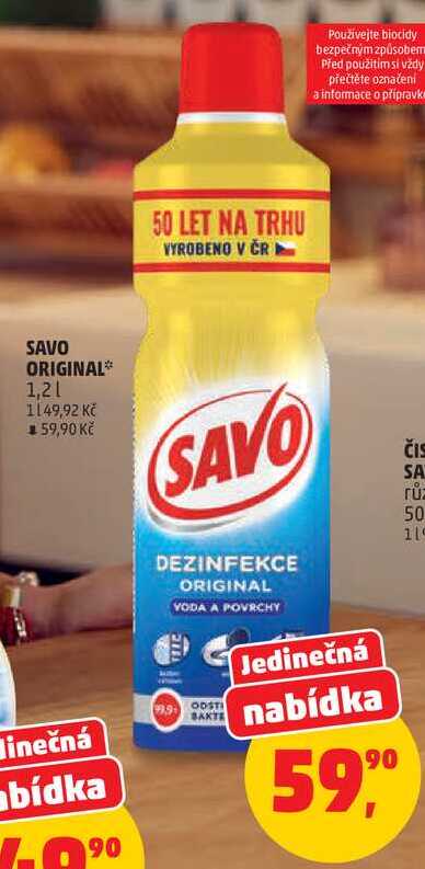 SAVO ORIGINAL, 1,2 l