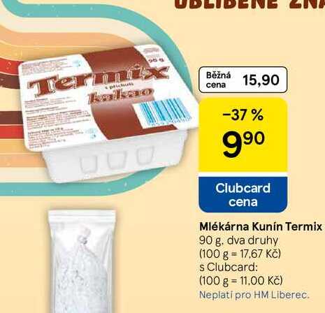 Mlékárna Kunín Termix, 90 g