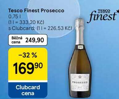 Tesco Finest Prosecco, 0.75 l
