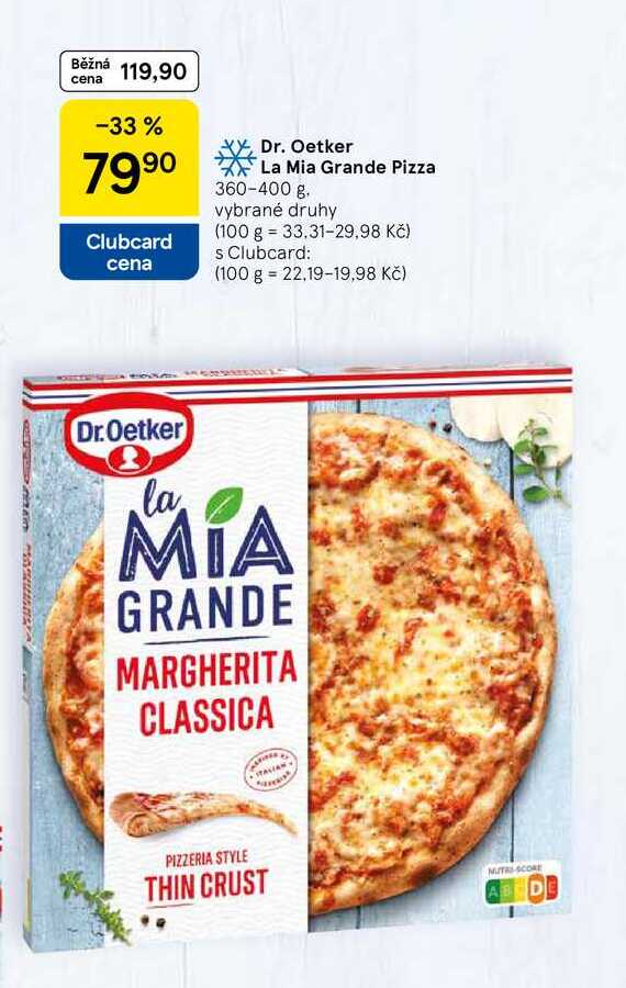 Dr. Oetker La Mia Grande Pizza, 360-400 g