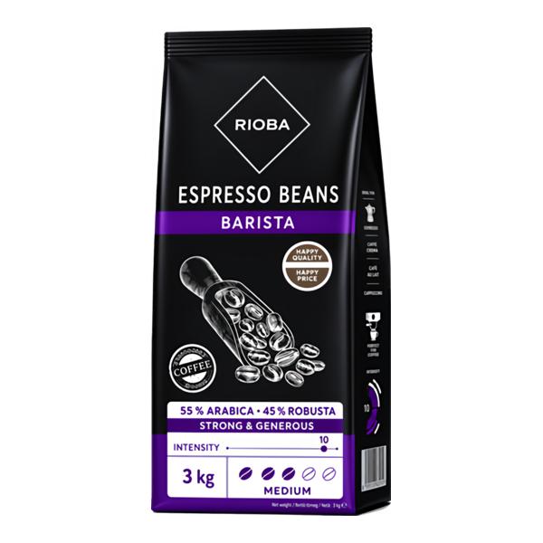 Rioba XXL Silver 55% Arabica zrnková káva