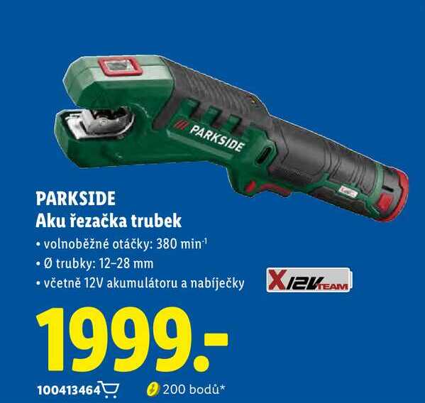 PARKSIDE Aku řezačka trubek