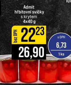 Admit hřbitovní svíčky skrytem 4x40 g