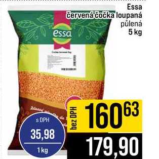 Essa červená čočka loupaná půlená 5 kg