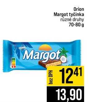 Orion Margot tyčinka různé druhy 70-80 g  v akci