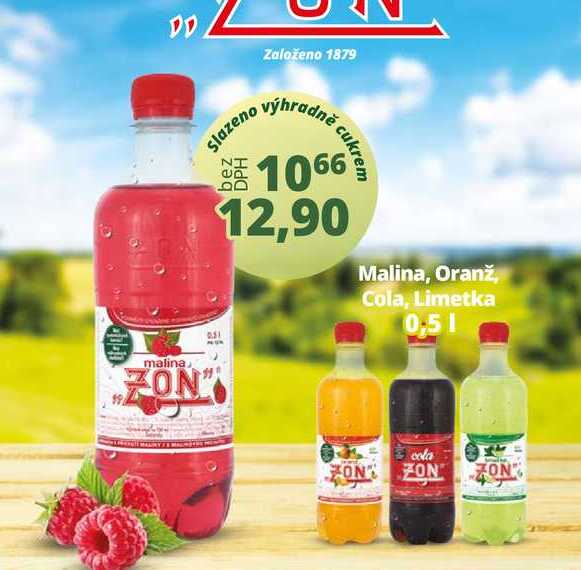 Malina, Oranž, Cola, Limetka 0,5l