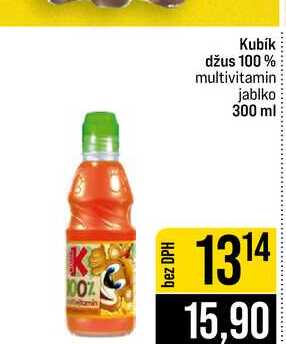 Kubík džus 100% multivitamin jablko 300 ml