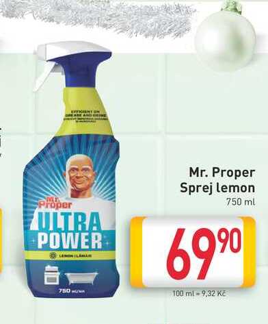 Mr. Proper Sprej lemon 750 ml