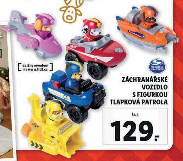 ZÁCHRANÁŘSKÉ VOZIDLO S FIGURKOU TLAPKOVÁ PATROLA