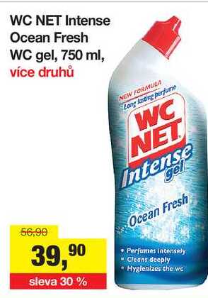 WC NET Intense Ocean Fresh WC gel, 750 ml
