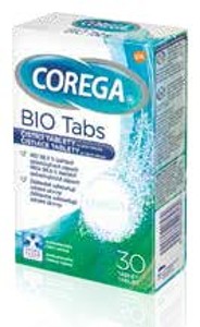 Corega BIO Tabs Antibakteriální tablety, 30 tbl.