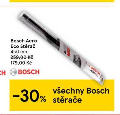 ARCHIV | Bosch Aero Eco Stěrač v akci platné do: 24.12.2021 | AkcniCeny.cz