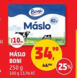 MÁSLO BONI, 250 g