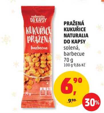 PRAŽENÁ KUKUŘICE NATURALIA DO KAPSY, 70 g