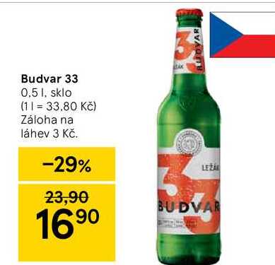 Budvar 33 0.5 l