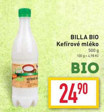 BILLA BIO Kefírové mléko 500 g 