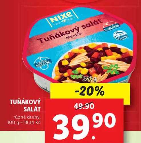 TUŇÁKOVÝ SALÁT různé druhy, 220 g