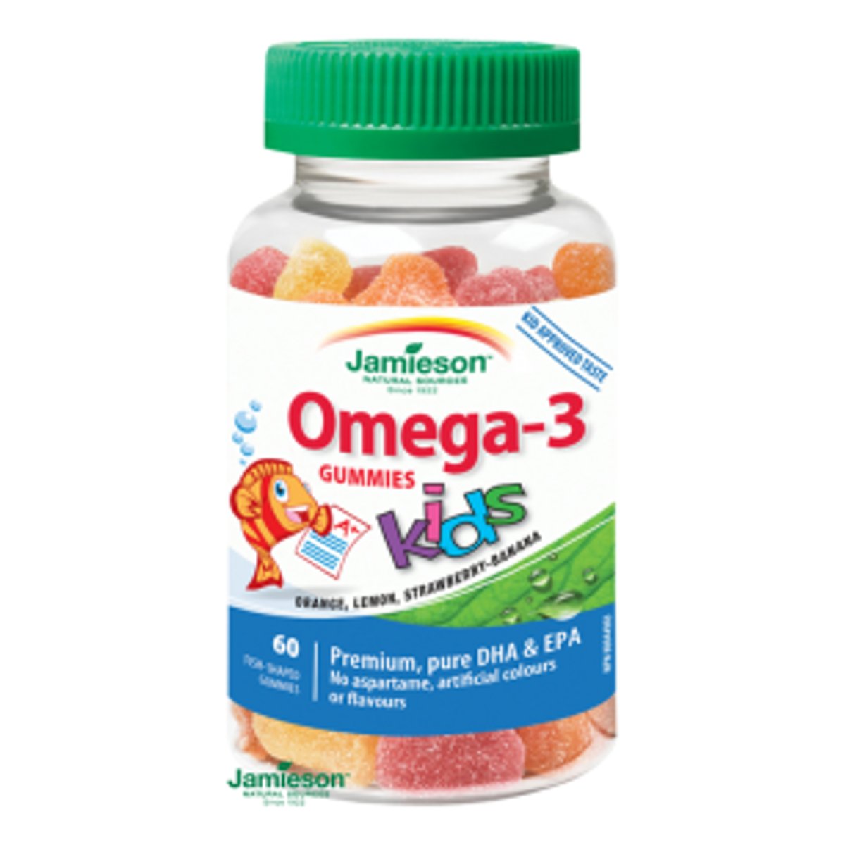 JAMIESON Omega3 Kids Gummies želatin.pastil.60ks v akci AkcniCeny.cz