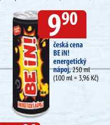 česká cena BE iN! energetický nápoj, 250 ml