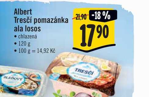 Albert Tresčí pomazánka alá losos 120 g