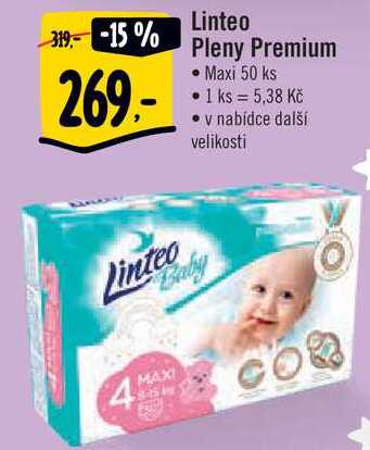 Linteo Pleny Premium, Maxi 50 ks