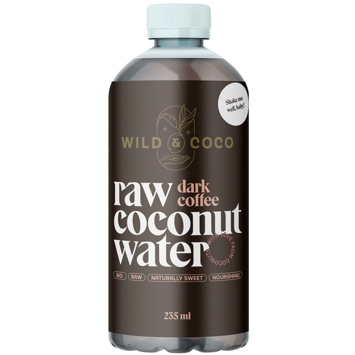 Wild & Coco BIO RAW Kokosová voda Dark coffee