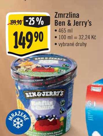  Zmrzlina Ben & Jerry's  465 ml 