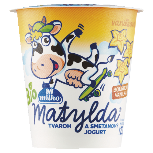 Matylda BIO tvaroh a smetanový jogurt Milko 125g