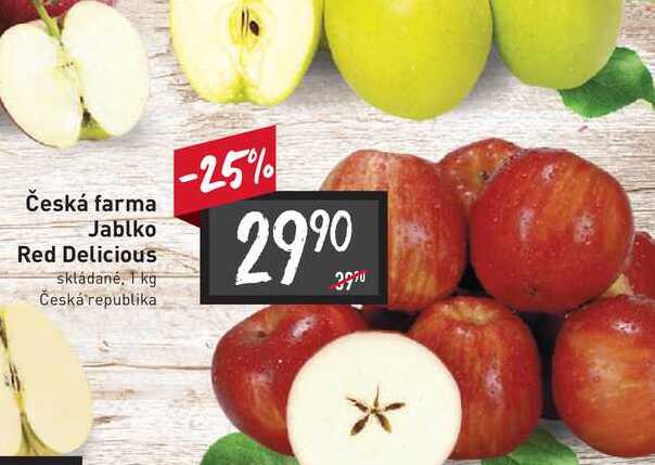 Česká farma Jablko Red Delicious skládané 1kg