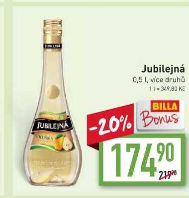 Jubilejná Hruška 40% 0,5l