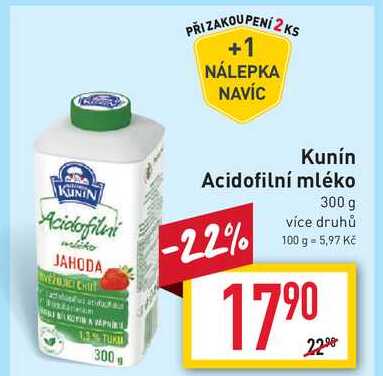 Kunin Acidofilní mléko 300 g