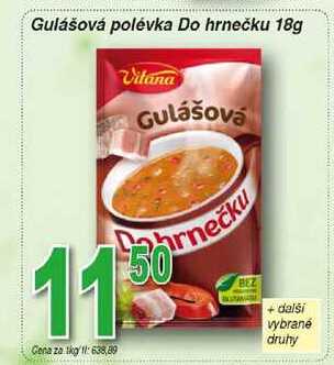 Vitana Gulášová polévka Do hrnečku 18g 