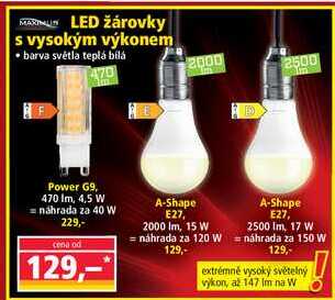 LED žárovky s vysokým výkonem