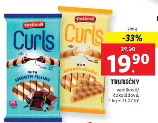 TRUBIČKY vanilkové/čokoládové, 280 g