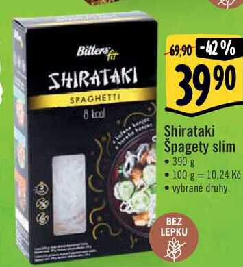 Shirataki Spagety slim, 390 g 