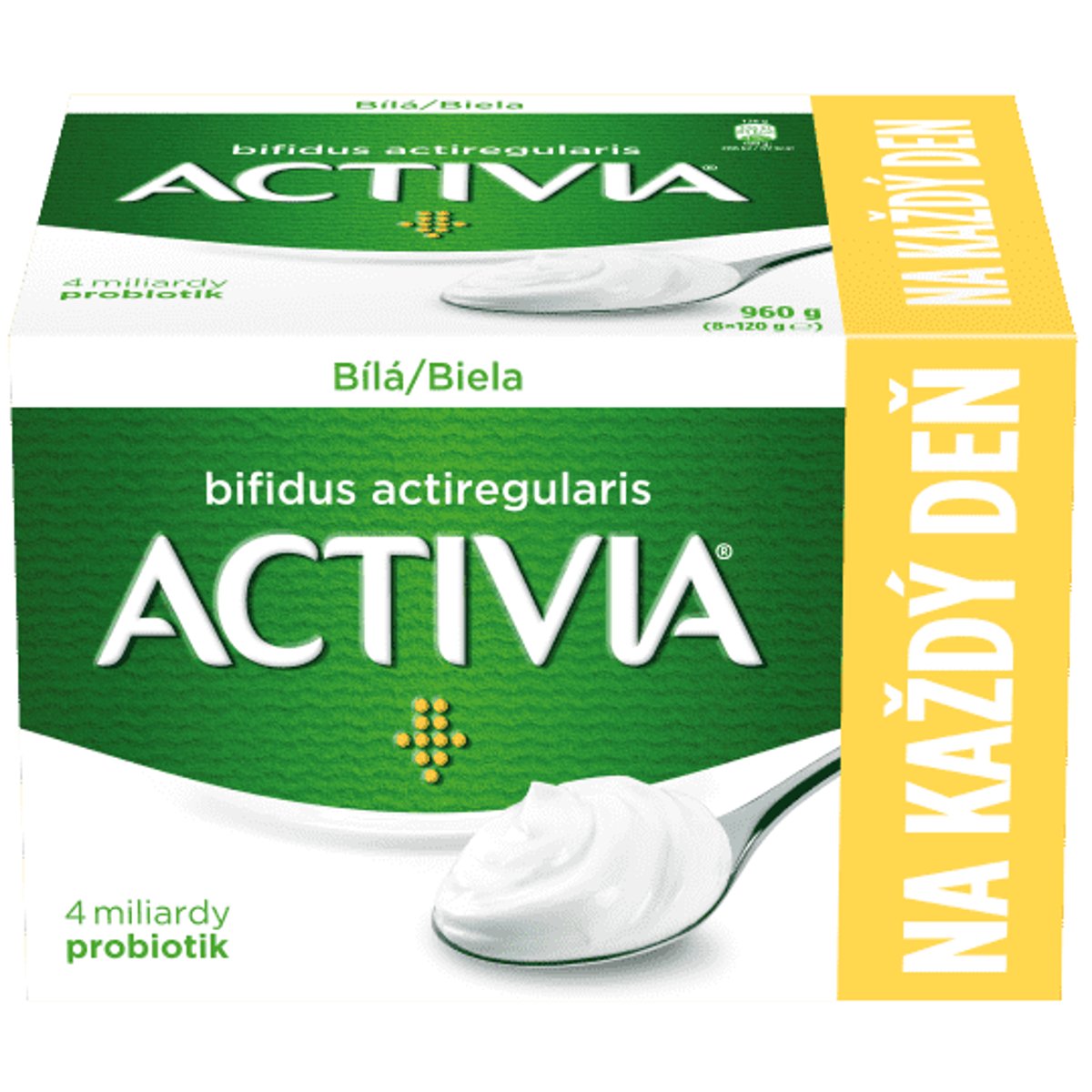 Activia Probiotický jogurt bílý 8×120g