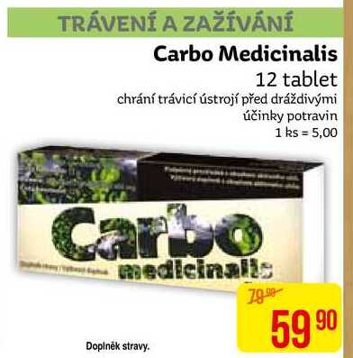 Carbo Medicinalis 12 tablet 