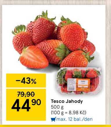 Tesco Jahody, 500 g