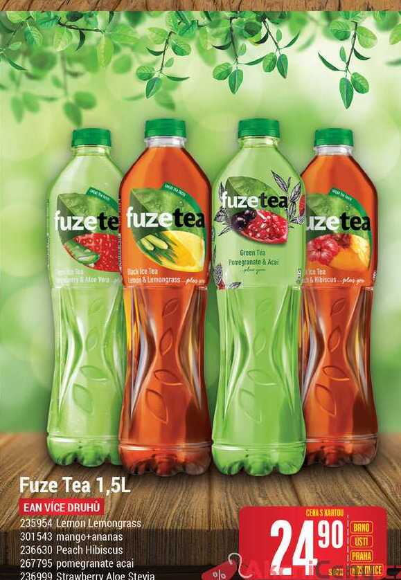 Cold Tea Strawberry and Aloe Vera Fuze Tea 